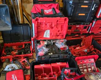 collection of Milwaukee Tools 