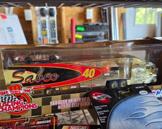  1999 Racing Champions 10th Anniversary NASCAR Team Transporter Set.