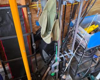 fishing poles and equipment