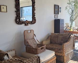 Pair of wicker chairs $425 for the whole set 