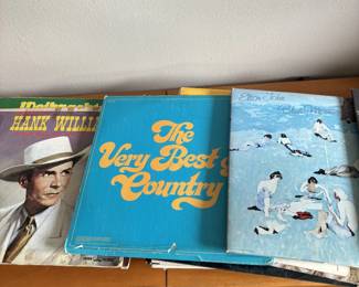 Records, Hank Williams, Elton John etc.