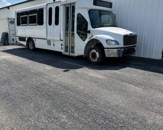 Freightliner bus w/wheelchair lift. Date of mfr Dec 2014. 340k miles but diesel. Motor sounds great