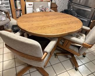 Kitchen Table with 4 Chairs and a Leaf (will sell ahead of time)
