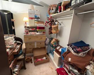 Fabric, sewing and flower arranging