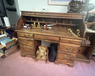 Vintage Roll-Top Desk