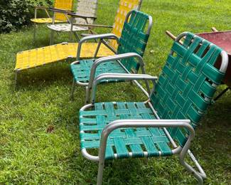 Vintage Aluminum Lawn Chairs