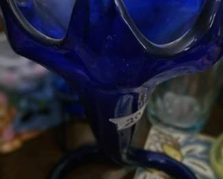 Blue Glass Vase