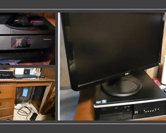 Computer Monitor and Printer