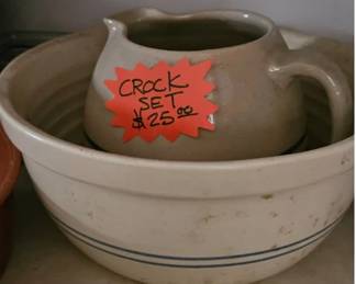 Antique Crock Set