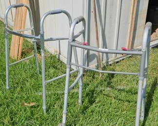 Two Aluminum Walkers