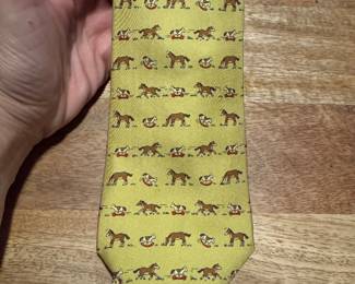 Hermes silk tie