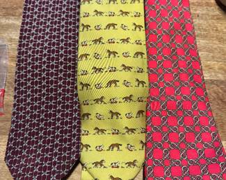 Hermes silk ties