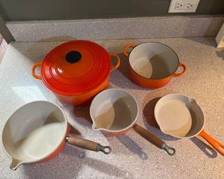 La Creuset pot pans & skillet