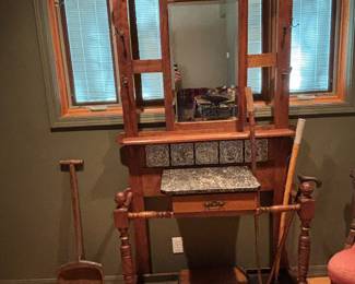 Hall coat rack umbrella & cane stand