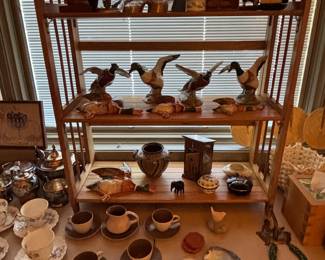 Vintage ceramic mallard duck collection
