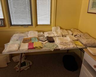 Vintage table linens