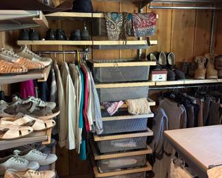 Ladies clothing, Ecco shoes, tees, casuals Med.