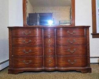 Drexel 12 Drawer Dresser and Mirror
