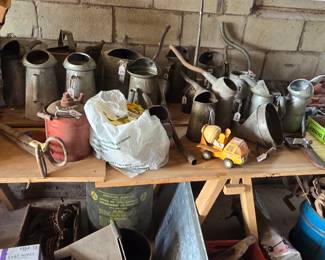 Oiling cans?