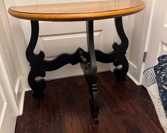 #16 Black and Wood side table 37"x19"x29" $80
