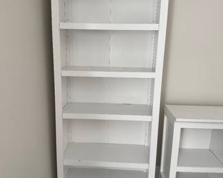 #17 White bookcase 31x12x72 $100