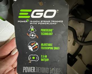 #52 EGO trimmer/weedeater with battery $100