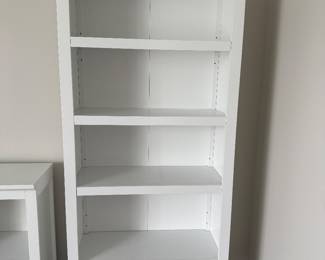 #18 White bookcase 31x12x72 $100