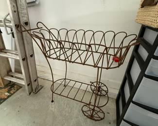 #43 Iron planter $45