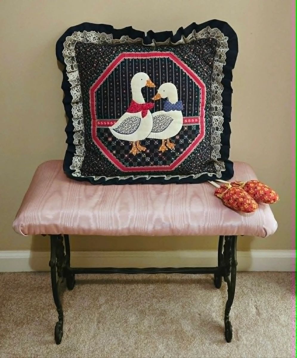Vanity Stool & Duck Pillow