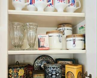 Vintage Tins & Glassware