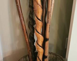 Wooden Canes and Walking Sticks