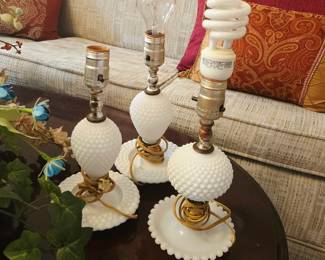 Milk Glass Lamps