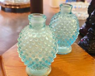 Fenton Opalescent Hobnail Bottle