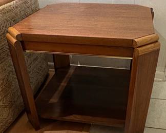 Mid-Century Modern Hexagonal Side Table by John Keal for Brown Saltman