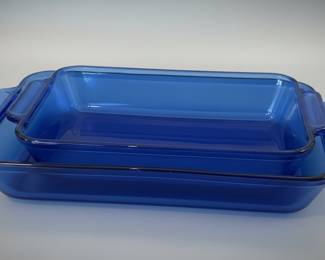 Anchor Hocking Cobalt Blue Rectangular Baking Dishes