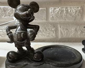 Disney Mickey Mouse Stone Desk Organizer Pen Holder