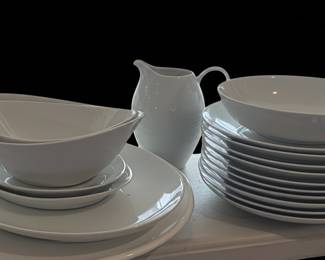 Rosenthal Continental White Porcelain Dinnerware Set
