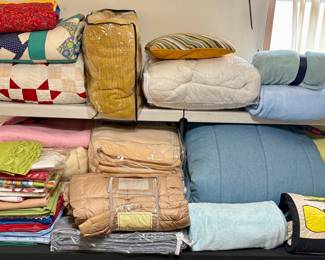Assorted Vintage and Modern Bedding Collection