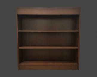 Vintage Bookshelf with Mixed Collection and Antique LeatherBound Books second image