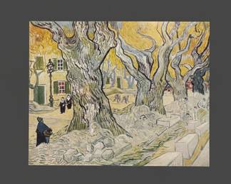 Vincent van Gogh The Large Plane Trees Road Menders at SaintRmy Print fourth image