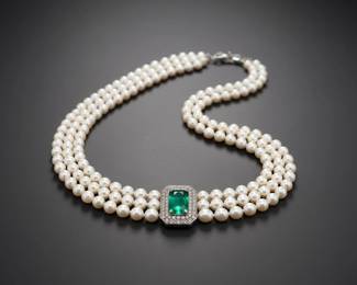 Estate Jewelry Collection Assorted Gold Chain, Cameos, Lunt Ornament, Beaded Necklace, Pearl Necklace