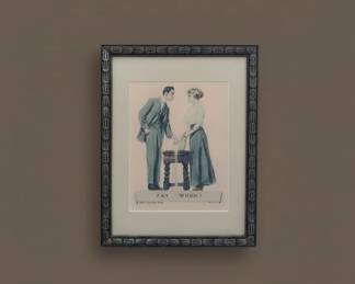 James Montgomery Flagg Say When Lithographic Print