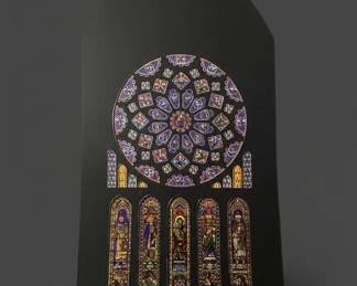 Chartres Cathedral North Rose Window Transparency fifth image