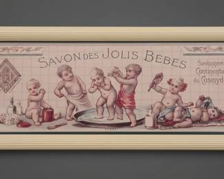 Savonnerie Continentale du Cosmydor Savon des Jolis Bbs Advertising Print second image