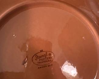 Stangl Amber Glo Leaf Pattern Dinner Plate second image