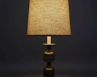 Vintage Stiffel Style Brass Filigree Table Lamp fourth image