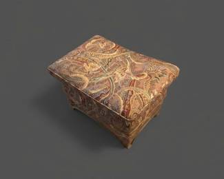 Ethan Allen Alexis XFrame Regency Style Curule Footstool fourth image