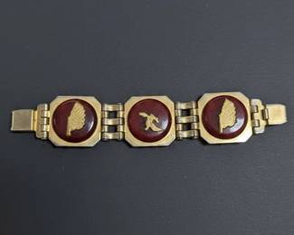 Estate Jewelry Collection Intaglio Bracelet, Opal Set, and Ethnic Pendant second image