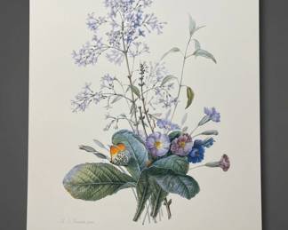 PierreJoseph Redout A Bouquet of Flowers with Insects Art Print third image