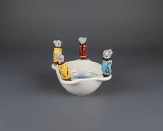 Cooks Club Golf Theme Dip Bowl with Spreaders third image